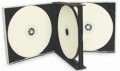 Obal na 3 CD s čiernym trayom HQ, Multipack box - 24 mm